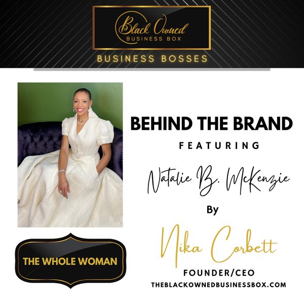 Black Owned Business Boss - Natalie B. McKenzie