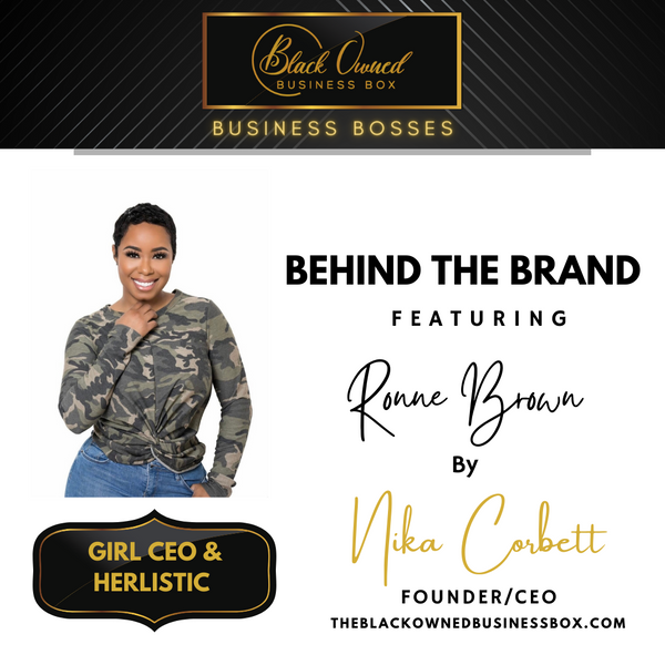 The Black Owned Business Boss - Ronne Brown
